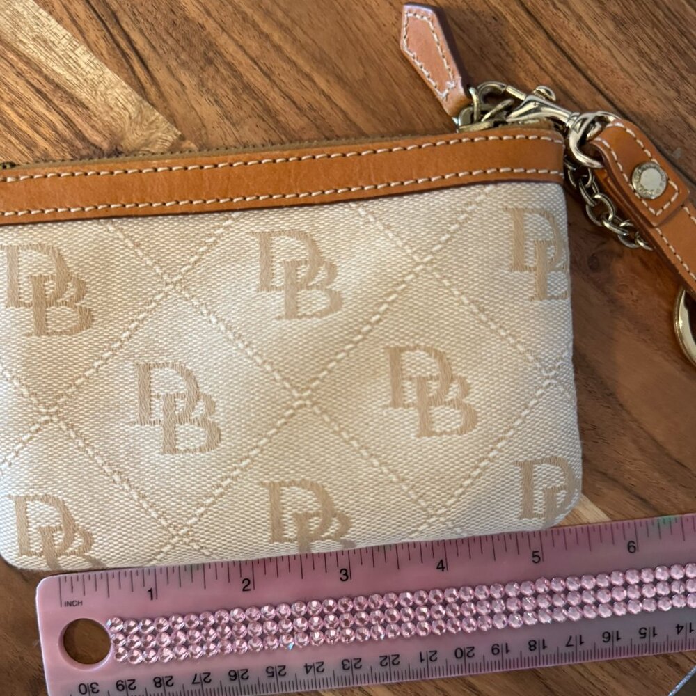 Dooney & Bourke Db Monogram Canvas & Leather Wris… - image 4